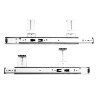 058-7960 Corredera Porta Teclado 35cm