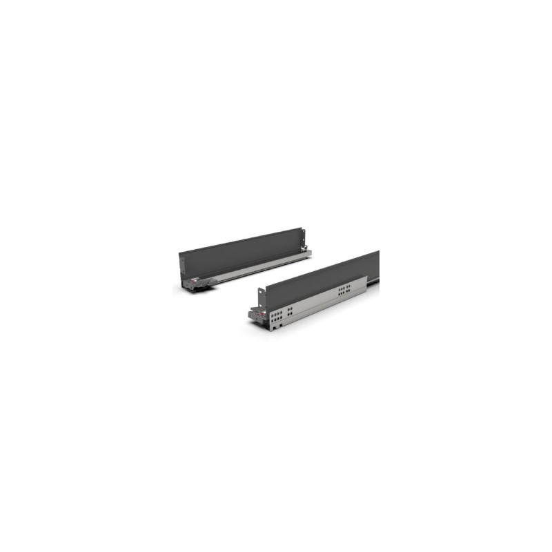058-0083  CORREDERA OCULTA SLIM BOX 500MM GRIS H180MM