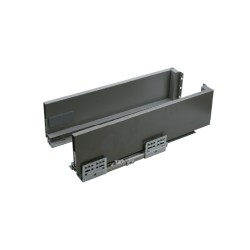 058-7485         Corredera Cierre Automático Largo 5ocms Altura 12cms Gris Oxford