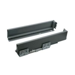 058-7483         Corredera Cierre Automático Largo 5ocms Altura 8cms Gris Oxford