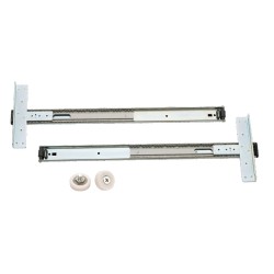 067-7955     Corredera Puerta Oculta Lateral 4680 2 Bisagras y 2 Baleros 450 mm