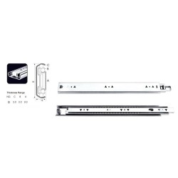 067-0047 Corredera de Extensión Trabajo Pesado 100 kgs Largo 600mm