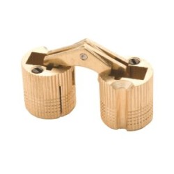 080-0067     Bisagra de Montaje Oculto 14mm Latón Brillante