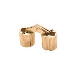 080-0067     Bisagra de Montaje Oculto 14mm Latón Brillante