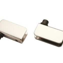 079-0491 Bisagra para Vidrio tornillo fierro cromo