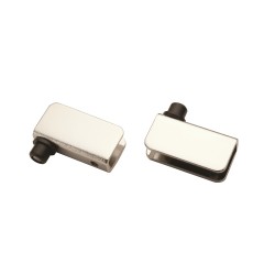 079-0491 Bisagra para Vidrio tornillo fierro cromo