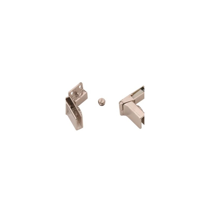 079-0159 Bisagra para Puerta de Cristal Cromada
