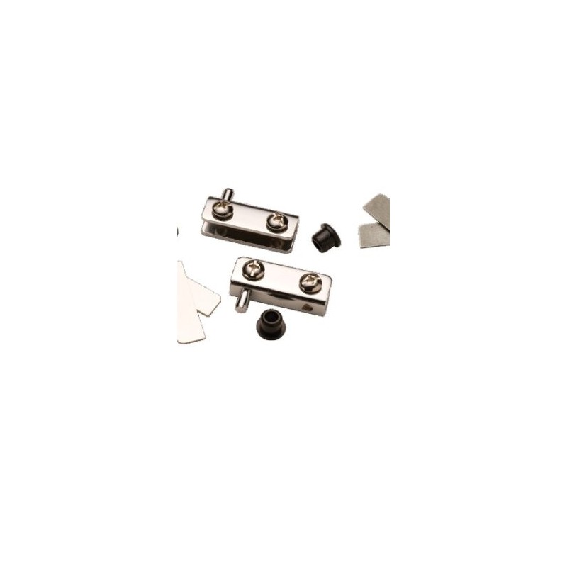 079-0008 Bisagra para Vidrio Cromada