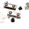 079-0008 Bisagra para Vidrio Cromada