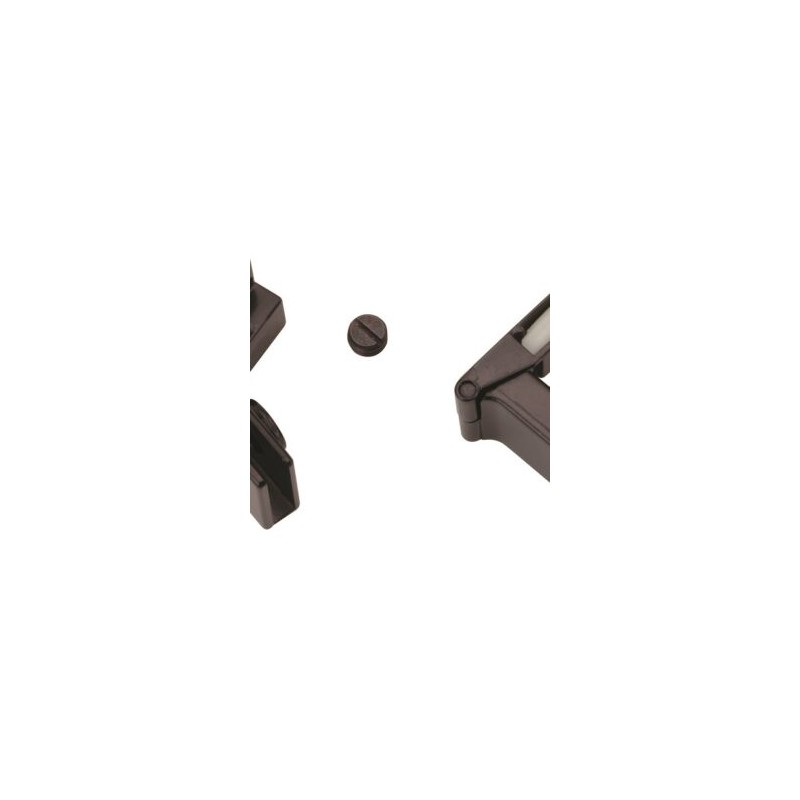 079-0157 Bisagra para Puerta de Cristal Negra
