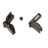 079-0157 Bisagra para Puerta de Cristal Negra