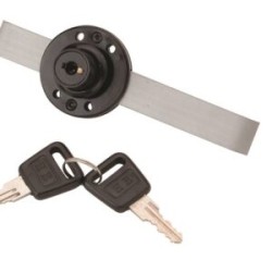 079-0229    Cerradura para 2 Cajones Negro