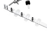 079-0435        Sistema Cerradura Frontal Múltiple para 3 Cajones de Altura Variable Negro 50cms