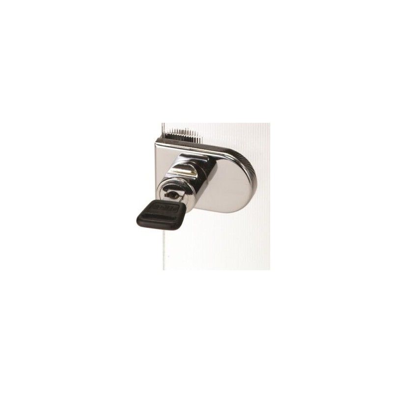 079-0373        Cerradura para Vidrio Cromo