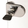 079-0373        Cerradura para Vidrio Cromo