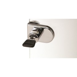 079-0373        Cerradura para Vidrio Cromo