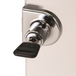 079-0370        Cerradura para Vidrio Cromo