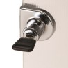 079-0370        Cerradura para Vidrio Cromo