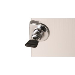 079-0370        Cerradura para Vidrio Cromo