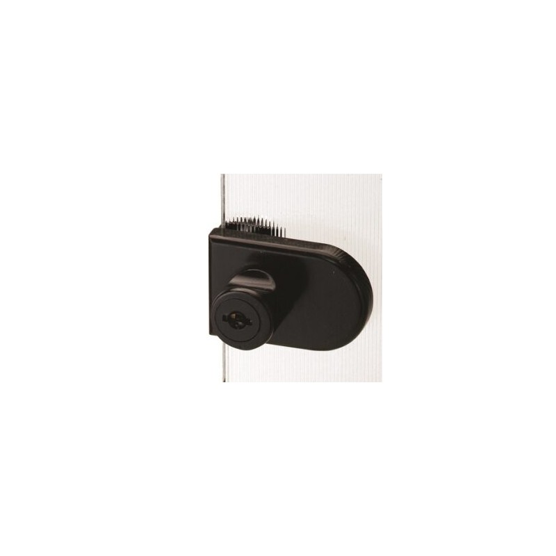 079-0371         Cerradura para Vidrio Negra