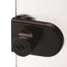 079-0371         Cerradura para Vidrio Negra